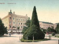 Akademički trg (današnji Trg Josipa Juraja Strossmayera) 1917. godine